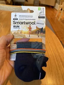 Calcetines SmartWool Run Target Cojín Tobillo Bajo Para Mujer Medianos IRR Azul Crepúsculo - Imagen 1 de 12