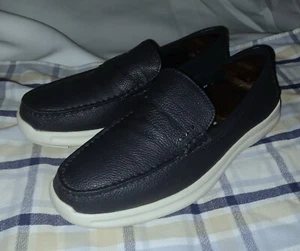 COACH New York Mens Leather Loafers Size 11D Dark Gray Very Good Condition !!! - Picture 1 of 8