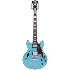 D'Angelico Dapminidcotcscb Premier Mini DC Guitar Ovangkol Ocean Turquoise