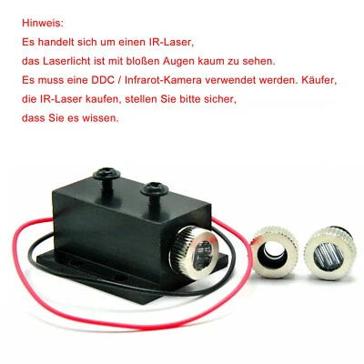 Punkt/Linie/Kreuz 30mw 980nm IR-Infrarotlaser-Modul w 12mm Kühlkörper - Bild 1 von 4