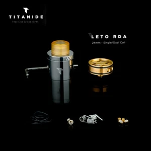 Titanide Leto RDA Tröpfler • 24 mm Durchmesser • Verdampfer mit Ultem Drip-Tip - Bild 1 von 6