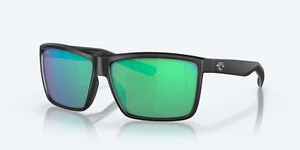 Costa Del Mar Rinconcito Matte Black/Green 580G Polarized 60mm Sunglasses - Picture 1 of 8