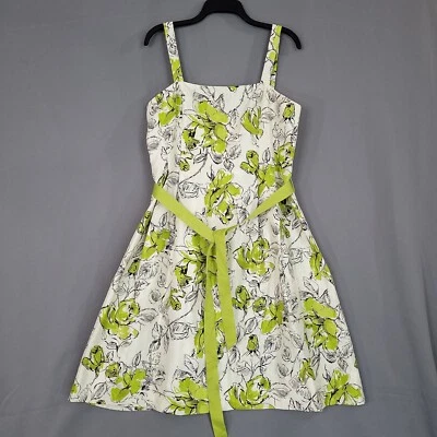 Jessica Howard Women's Floral Dress Fit & Flare Midi Sleeveless Back Zip Size 14 - Image 1 of 4
