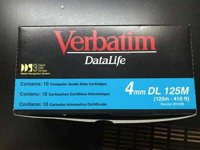 Verbatim DAT DDS3 4mm-DL 125M  Originalverpackt - Bild 1 von 3