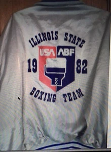 Illinois State Boxing Team Trainer Jacke Vintage XXL 1982 - KOSTENLOSER VERSAND - Bild 1 von 2