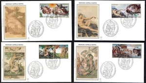 Vatican 1994 ☀ Restauration of the Sixtinian Chapel ☀ 4x FDC - Picture 1 of 1