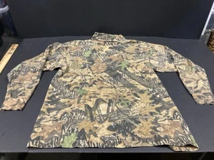 Vintage 90s Mossy Oak Turtle Neck Long Sleeve Camouflage XL Hunting Made USA - Picture 1 of 16