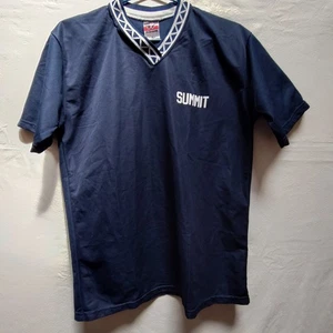 Alleson Athletic Summit #16 Soccer/Football Team Jersey Mens M Navy Blue Vneck - Picture 1 of 6
