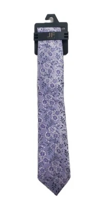 Corbata JF J Ferrar Floral Púrpura Talla Única Adulto Diseñador Nueva, Nueva con Etiquetas Foto 1 de 4