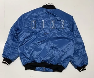 Vtg Nike Kids Bomber Jacket Boys Size 14 Blue - Picture 1 of 5