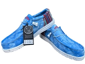 Hey Dude Wally Men’s Funk Slip-On Shoes Color Salt Water Tie Dye Size 15 - Picture 1 of 5