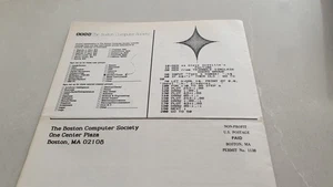 The Boston Computer Society Group Aug 84 Timex Sinclair ZX81 Book/Magazine CL02 - Picture 1 of 7