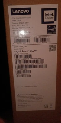 Lenovo Yoga 7 16" 2 en 1 Pantalla Táctil AMD Ryzen 7 8840HS 16GB 1TB 780M Win11Pro Foto 1 de 4