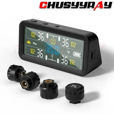 Car Wireless Solar TPMS LCD Tire Pressure Monitoring System for Toyota Solara - Изображение 1 из 4