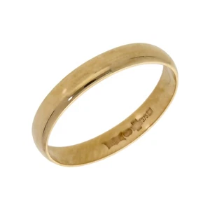 Gebrauchter Ehering Ring 9 kt Gelbgold 3,5 mm Größe: T 9 kt Gold Unisex - Bild 1 von 2