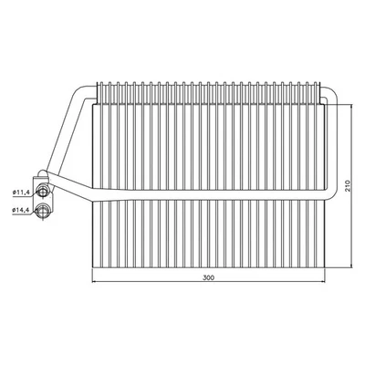 For Mercedes-Benz E320 1996-2002 Nissens 92162 A/C Evaporator Core - Image 1 of 2