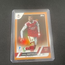 2022-23 Topps Gabriel Martinelli ORANGE FOIL 1ST EDITION SSP 12/25