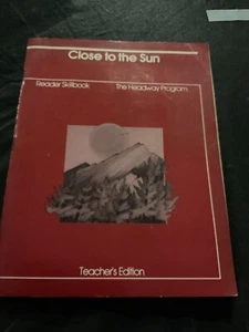 Close to the Sun Reader Skillbook Teacher Edition Level J 1985 Valeria Anderson - Picture 1 of 4