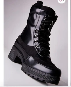 Damenstiefel Größe 6 Militär Kampf schwarz Stephan - Bild 1 von 4