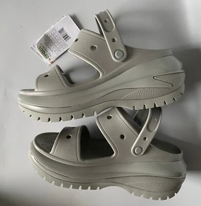 Crocs Mega Crush Sandal Men's Size 10, Women's Size 12 (207989 1LM) Grey - Picture 1 of 10