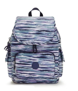 Kipling CITY PACK S Small Backpack - Brush Stripes ST RRP £98 - Picture 1 of 7