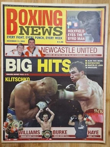 Boxing News - Magazine / Issue: 13th December 2002 - Picture 1 of 2