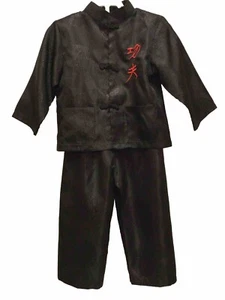 Chinesischer schwarzer Pyjama/Kostüm Jugend Größe 4 - Bild 1 von 5