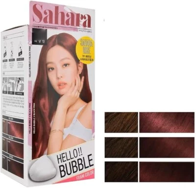 Корея Hello пузырьковый цвет краситель набор, легко окрашивать волосы набор ваниль русалка роза - Изображение 1 из 4