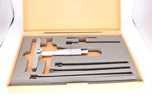 Mitutoyo 129-131, 0 - 4" x 0,001" Tiefenmessschraube, 4" mit Original Etui - Bild 1 von 8
