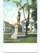 Unused Pre-1907 BUILDINGS BY MILES MORGAN STATUE Springfield MA 60k cards q1682