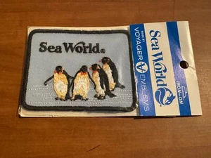 Vintage Iron-on Sea World Penguins Patch - Picture 1 of 1