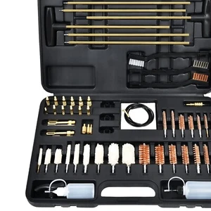 Advanced Universal Gun Cleaning Supplies - Black Case with Comprehensive Tools - Picture 1 of 10