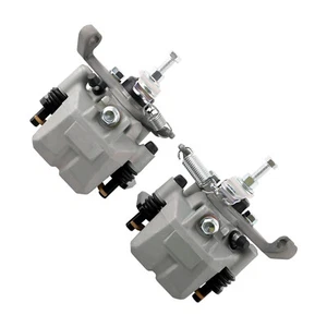 Rear Left Right Brake Calipers & Pads For Kawasaki Mule PRO DX DXT FX FXR FXT - Picture 1 of 12
