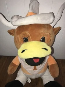 UT Texas Longhorns 21” BEVO Mascota Peluche Animal FOCO Licencia Gancho 'Em - Imagen 1 de 16