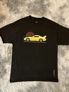 Rare Vtg Blipshift Yellow Supra Tee Shirt Adult Large Black Racing - Picture 1 of 6