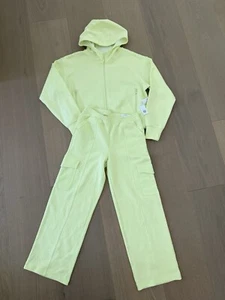 New Old Navy Girls Dynamic Fleece Sweatshirt Sweatpants Set Lime Green L XL NWT - Picture 1 of 6