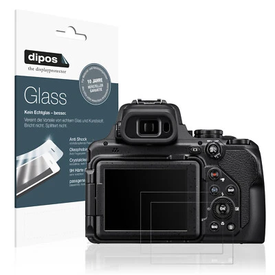 2x Screen Protector for Nikon Coolpix P1100 matte Flexible Glass 9H dipos - Image 1 of 4