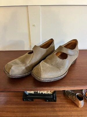 CYDWOQ Bean Slip On Mary Jane para mujer 37,5 EE. UU. 7,5 verde/taupe Foto 1 de 4