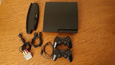 playstation 3 konsole mit 15 Spielen, 2 Controllern, inkl standfuss  - Bild 1 von 4
