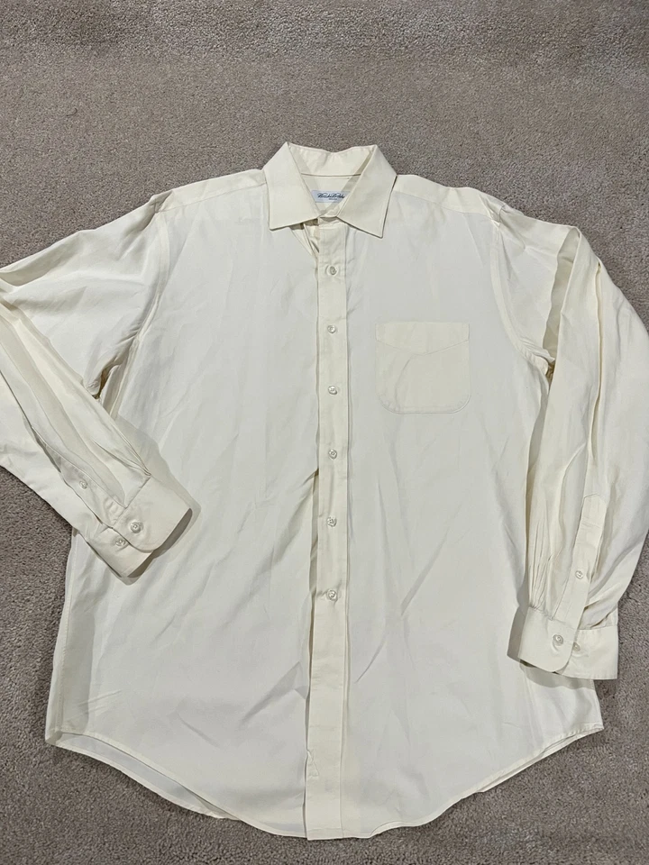 Camisa Brooks Brothers Para Hombres 16.5 36/37 Fabricantes Hecha en EE. UU. Oxford Ocbd Vestido Trabajo Foto 1 de 4