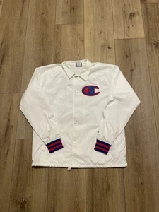 y2k 2000s champion button up windbreaker jacket || sz large - Picture 1 of 5