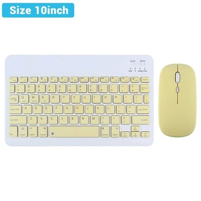 For Computer laptop Macbook Smart Wireless Bluetooth Keyboard LED Rechargeable - Image 1 of 4