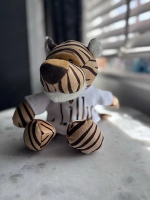 Custom Plush Tiger with T-shirt hoodie keepsake birthday gift cuddle buddy - Image 1 of 4