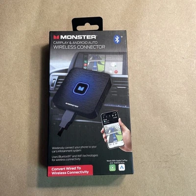 Monster CarPlay Android Auto Wireless Connector /  MBA2-1014-BLK - Image 1 of 4