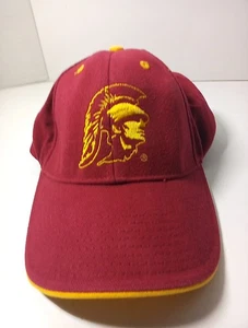 USC Trojans NCAA Football Signatures Adjustable Hat / Cap Red / Yellow - Picture 1 of 10
