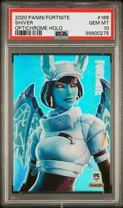 2020 PANINI FORTNITE Optichrome #166 SHIVER Epic Outfit USA Print PSA 10 💎 - Picture 1 of 2