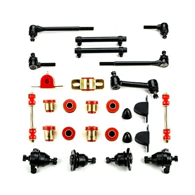 Kit de reconstrucción maestro de suspensión delantera de polietileno rojo 1958-1960 Chevrolet tamaño completo Foto 1 de 4