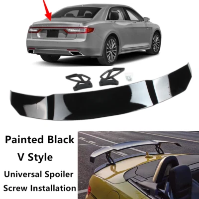 Universal Fit For Lincoln Continental 17-20 Racing Style Trunk Lid Spoiler Wing - Image 1 of 4