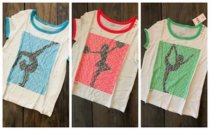 NWT Justice Cheer Cheer Gymnastics or Dance Ringer Active Shirts Tops Girls 7 - Picture 1 of 1