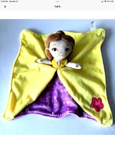 Disney Baby Princess Belle Lovey Blanket Beauty and the Beast Plush 14 inch 2018 - Picture 1 of 6